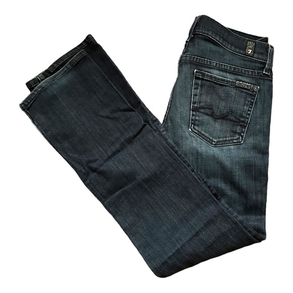 7 For All Mankind Straight Leg Denim Jean Size 26 - Picture 7 of 8